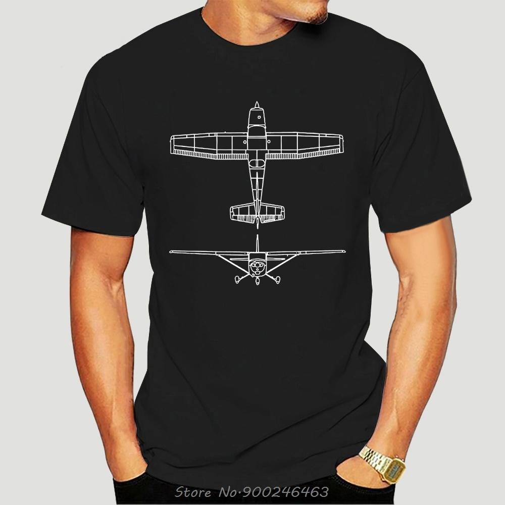 Cessna 172 Airplane Pilot T-shirt Front And Back 2460X Tshirt Summer Fashion Short Sleeve Men Clothing Tees Casual T Shirt