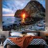 Fondo de tela para ventana, decorativo, estilo Ins, tapiz grande para colgar en la pared, tapiz Hippie geométrico, decoración de la habitación del hogar, decoración estética