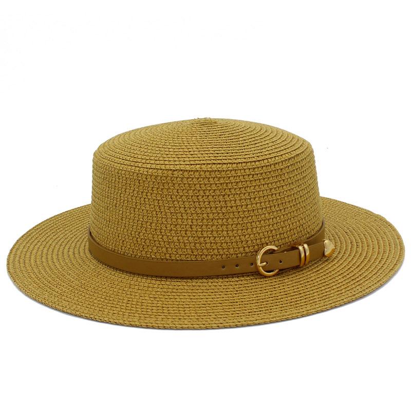 Women's New Spring and Summer Bowler Hat Fashion Panama Straw Hat Outdoor Sun Hat French Beach Hat Cool Hat