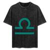 Libra Sign Tshirt Vintage Print Crew Neck Tee