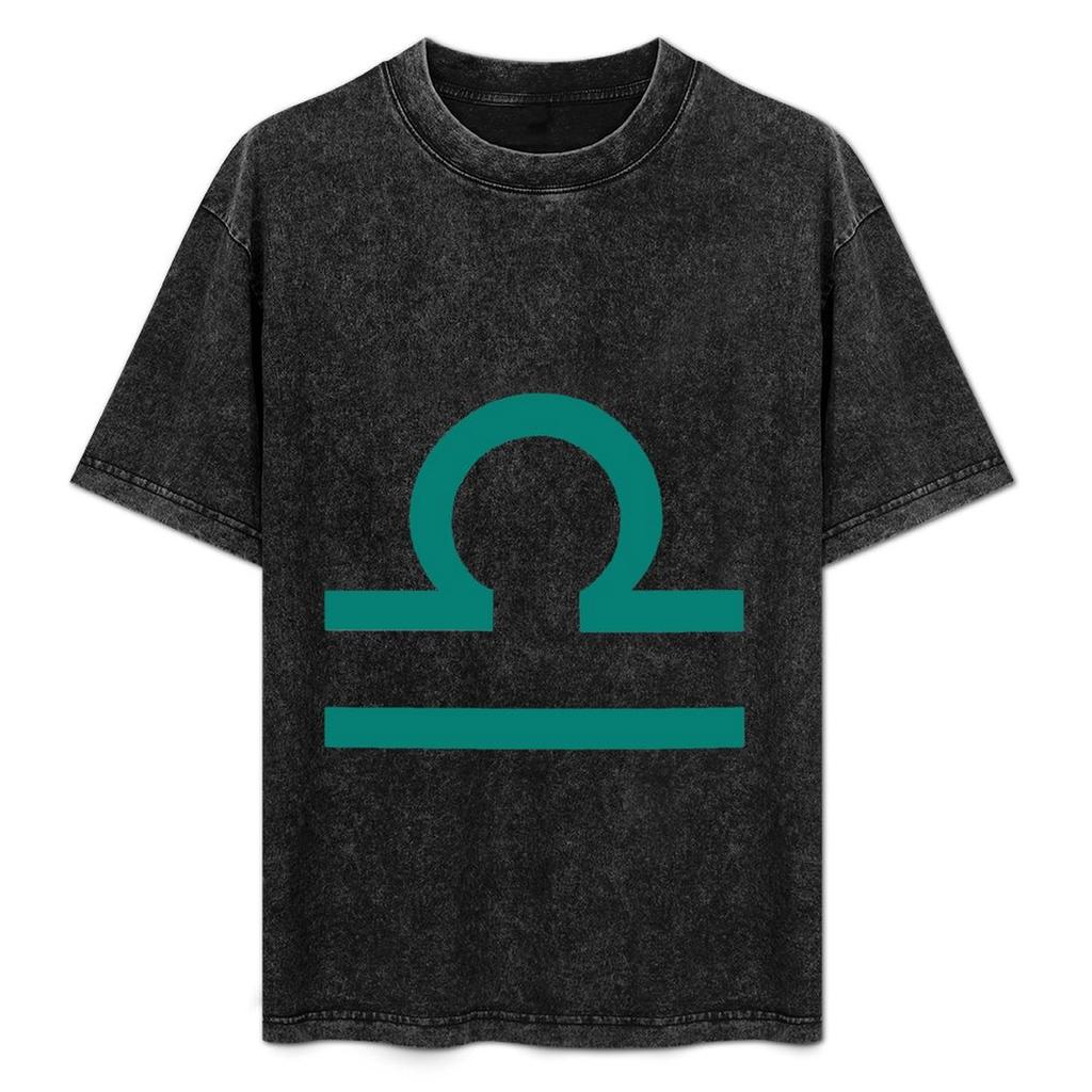Libra Sign Tshirt Vintage Print Crew Neck Tee
