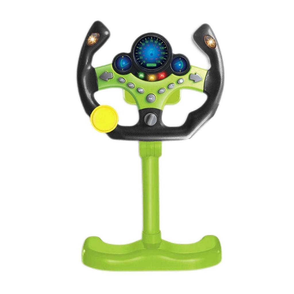 Multifunctional Steering Wheel Pretend Driving Toys for Boys and Girls with Light Sound Copilot Toy Electric Toys Baby Gifts