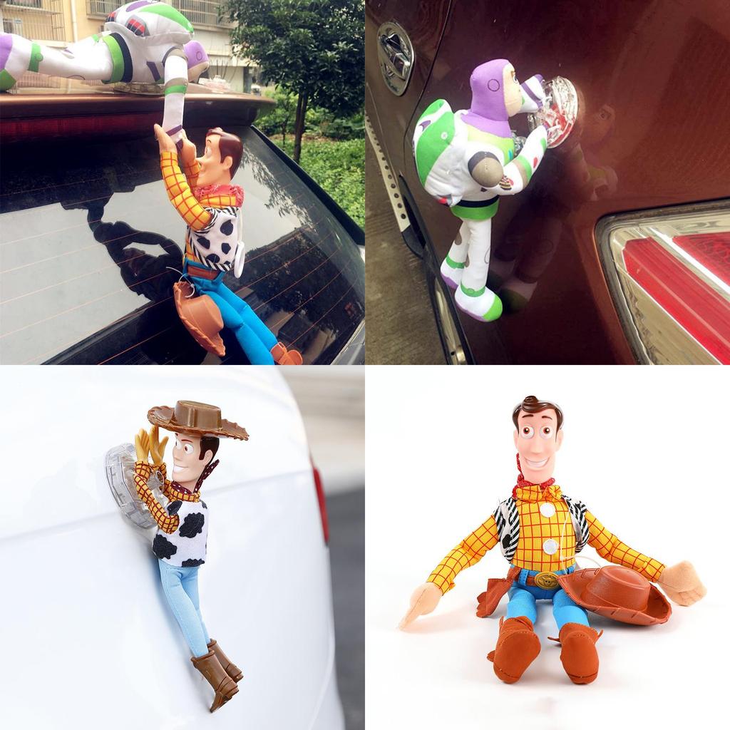 Soft And Adorable Plush Toy Story Woody And Buzz Car Doll Highly Similar To Cartoon Characters Perfect As A Car Pendant