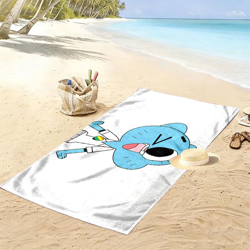 Nicole Watterson Print Beach Towel, Large Soft Quick Dry Towel for Beach Camping Swimming