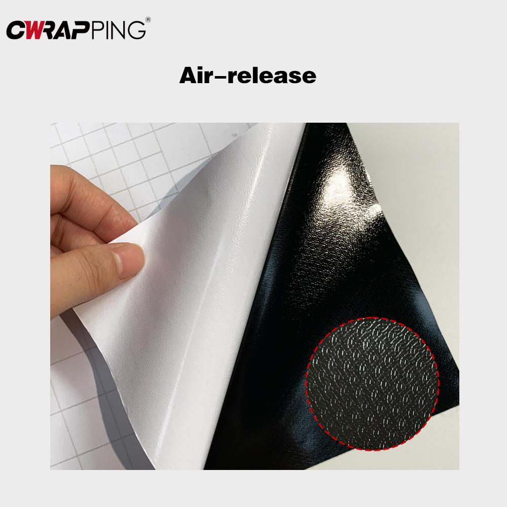 Car Glossy Black Sticker Waterproof Air Release DIY Stickers Car On The Hood Adhesive Vinyl for Auto Motorcycle Body Stickers
