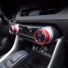 For -2025 Toyota RAV4 Air Condition Knob Button Ring Cover Decor Pair