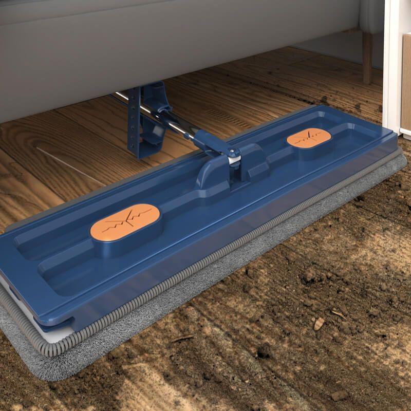 Mop Con Manico Lungo 192 Cm Per Pavimenti E Pareti – Set Con 2 Panni In Ciniglia E 6 In Microfibra, Include Raschietto In Silicone