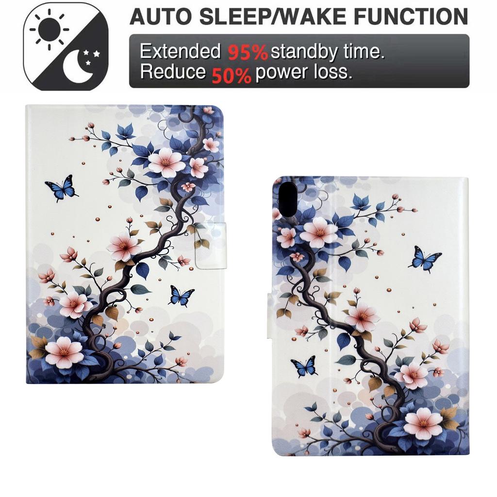 Stand Case for iPad (2025)/iPad 10.9 (2022) Pattern Printing Tablet Leather Cover with Auto Wake/Sleep