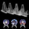 Mini Coin Display Easel Holder 10pcs S/L Acrylic Stands Collection Coin Storage Rack Medal Shelf