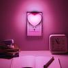 Heart Shaped Sensor Control LED Night Light With Light Sensing Function Soft Glow Plug In Night Lamp For Bedroom And Hallway