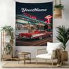 Peterbilt Heavy Trucks Custom Your Name Wall Decor Tapestry Art For Pet Memorial Birthdaywedding Party Backdrop Family Gift