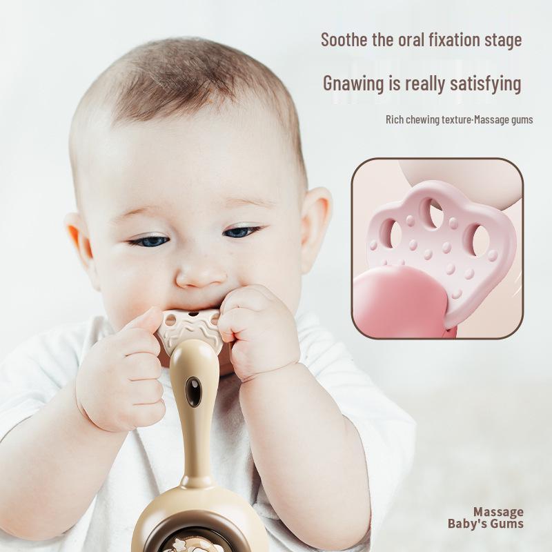 Children's Soothing Percussion Set: Rattle, Drum, and Horn Toys