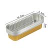 20Pcs Multi Style Mini Foil Bread Tray Rectangular Disposable Food Packaging Container, Pancake Cake Baking Mini Cake Box.