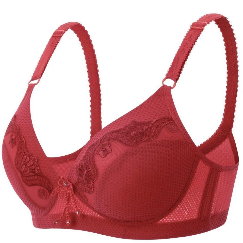 WTEMPO Sutien de mărime Plus Sutien fără cusături pentru femei Lenjerie de corp Sutien din dantelă Sutien moale de culoare uni fără sârmă