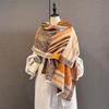 Luxury Leopard Print Cashmere Scarf Women Autumn Winter Warm Shawl Wrap Scarves Lady Thick Warm Blanket Gift Echarpe Pashmina
