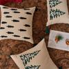 Christmas Tree Pillow Cover 45x45cm Towel Embroidered Holiday Decorative Cushion Case for Couch Sofa Living Room Soft Cozy Xmas Gift