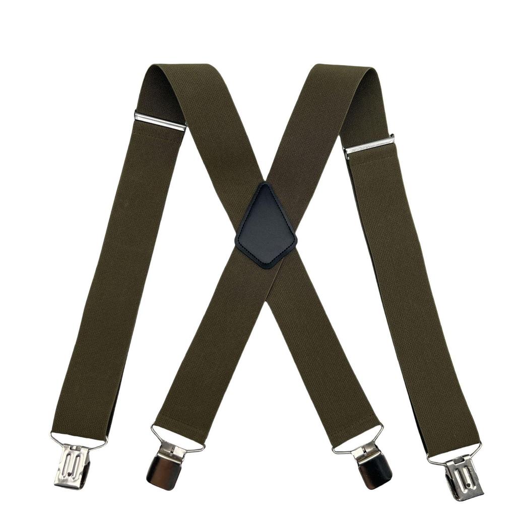Pánske klipy na traky typu X 5 cm - Elastické traky na nohavice k obleku