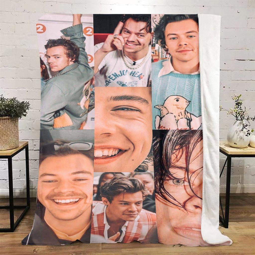 Harry Styles Morbida Coperta Confortevole Tutte le Stagioni Regalo Perfetto Divano Ufficio Riposo all'Aperto Coperta da Viaggio