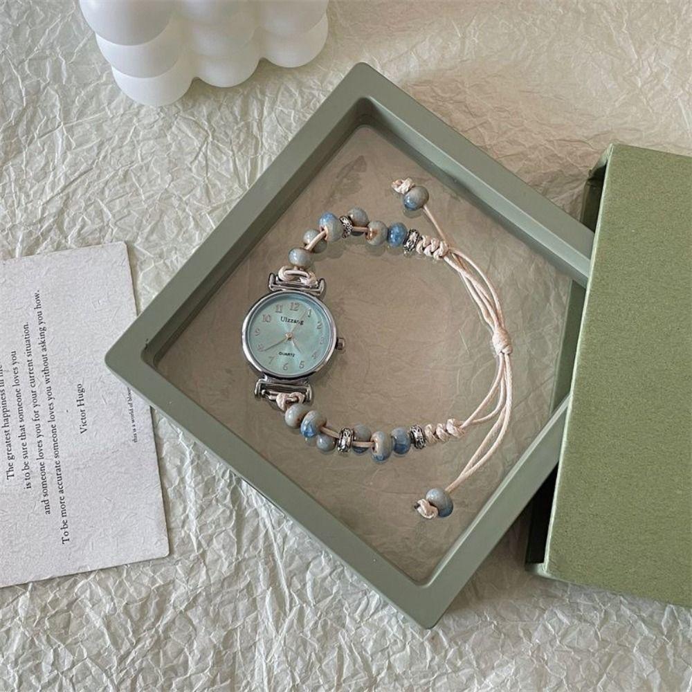 Nieuw Kralen Armband Horloge Verstelbare Band Hanger Ketting Horloge Kwarts Horloge Vrouwen Meisjes
