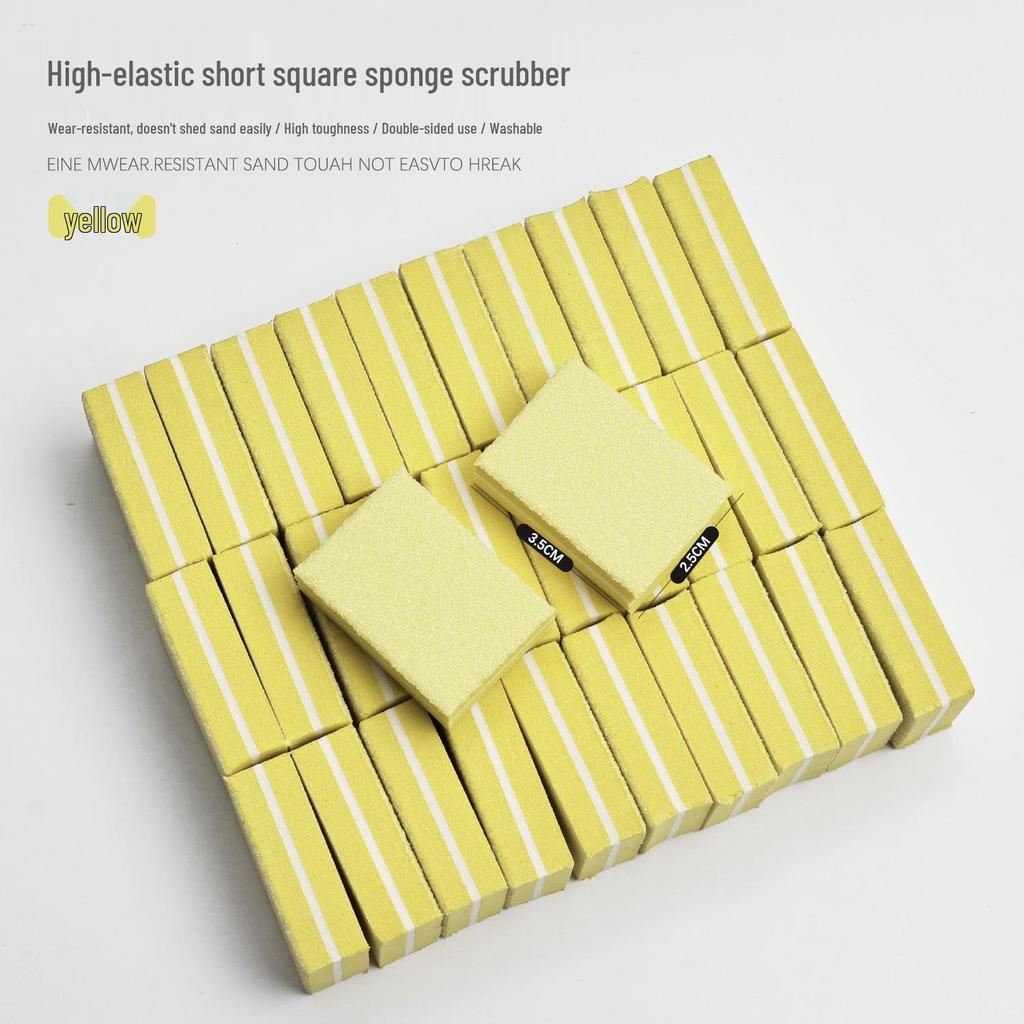 High Elastic EVA Nail File Sponge Buffer - Small Square Tofu Block Manicure Tool for Shaping and Sanding.