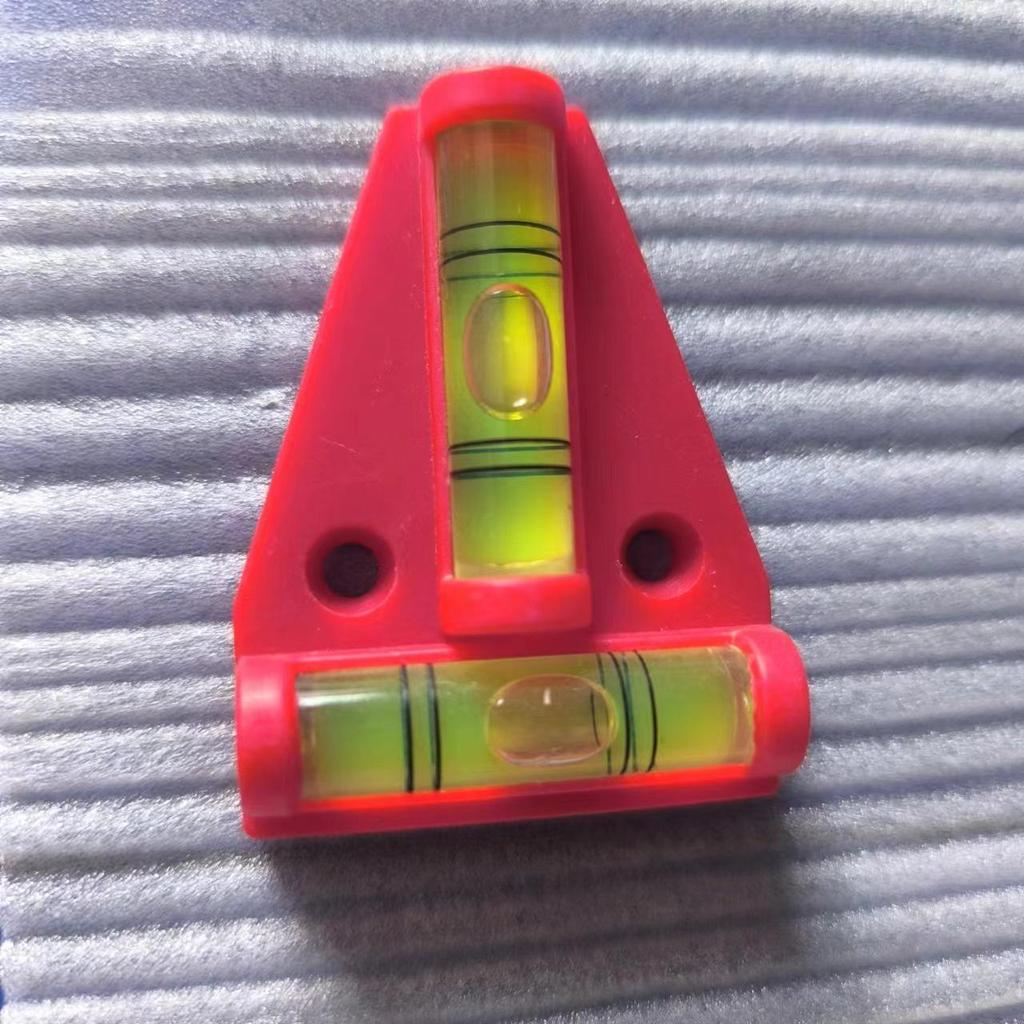 Red Mini T-shaped Bubble Spirit Level - Balancing Tool