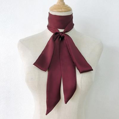 1Pc Tie Fashion Headband Plain 5x200CM Women's Long Scarfs Skinny Wrist Ribbon Polyester