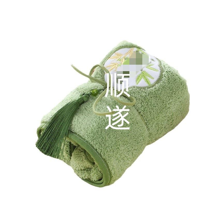 New embroidery fringed coral fleece no hair towel bridesmaid high-end embroidery towel practical small