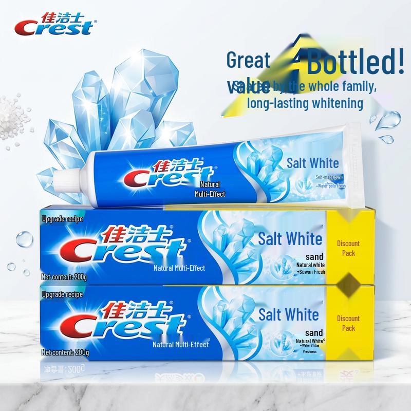 Crest Natural Multi-Effect Salt White Toothpaste