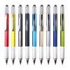"Promotional Multi-Function Ballpoint Pen with Touch Screen Stylus, Metal Scale, and Screwdriver Tool"