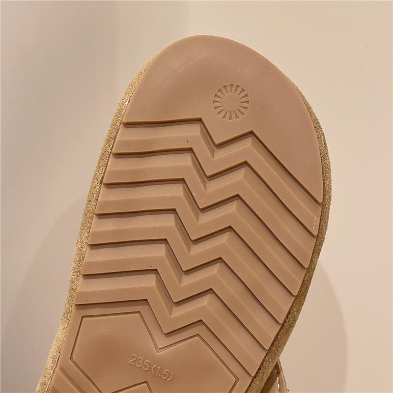 Retro Suede Round Toe Mary Janes with Hidden Heel & Soft Sole Loafers