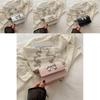 Stylish Korean Fashion Pu Leather Crossbody Bag Trendy Butterfly Flap Bag For Women