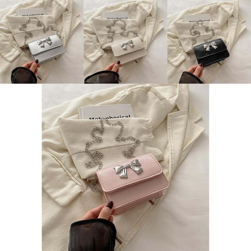 Stylish Korean Fashion Pu Leather Crossbody Bag Trendy Butterfly Flap Bag For Women