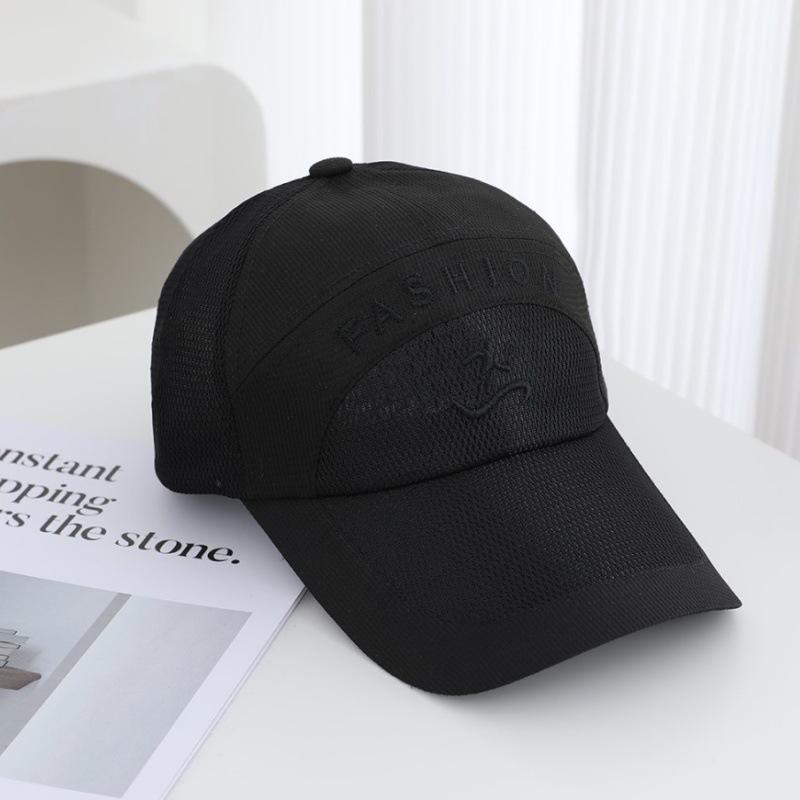 Hat Women's Breathable Outdoor Sunscreen Cap Men's Sun Hat Korean Mesh Long Brim Sun Hat Baseball Cap