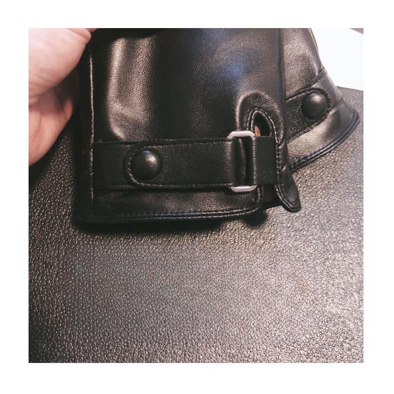 Sheepskin Warm Gloves for Men In Autumn and Winter Plus Velvet Thickened Cold-proof Driving Outdoor Riding Motorcycle Touch Screen Gloves