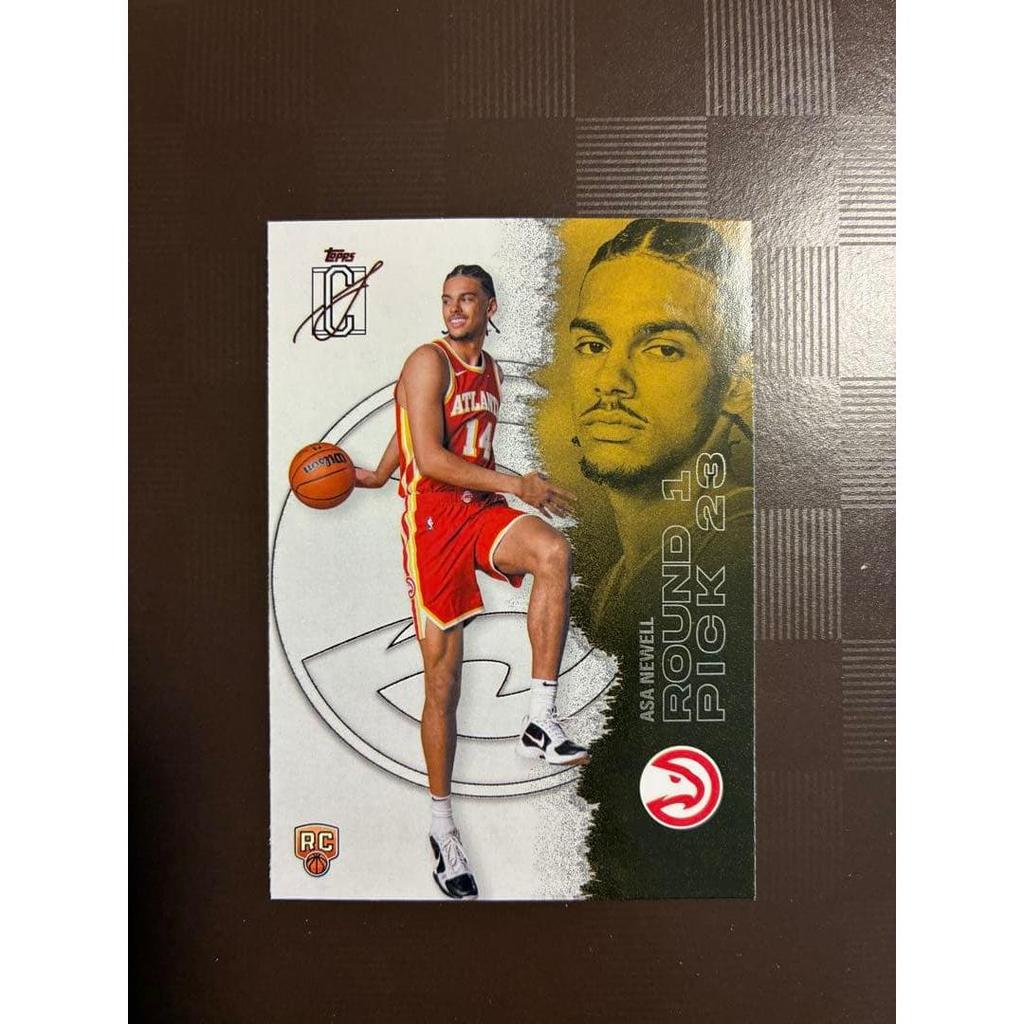 Used Topps NBA Asa Newell RC 3 pieces
