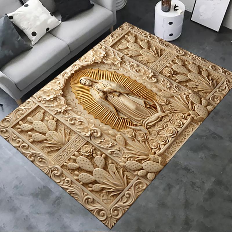 2025 New The Holy Mother Carpet Rug for Living Room Bedroom Home Sofa Decoration,Kids play Non-slip Floor Mat10