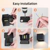 Waterproof IP65 Wall Light BDA-01 Aluminum Split Type Black Frame 12W Warm Light/Outdoor Gate Lights/Led Wall Lamp