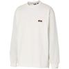 NANGA Men's Eco Hybrid Box Logo Embroidered Long Sleeve T-Shirt, White, Size S (NW24111G803)