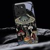Mystic Evil Eye Mushroom Black Glass Phone Case For Motorola Moto Edge 60 70 20 Lite 30 Pro 40 50 Ultra X30 Pro G14 G75 84 Cover