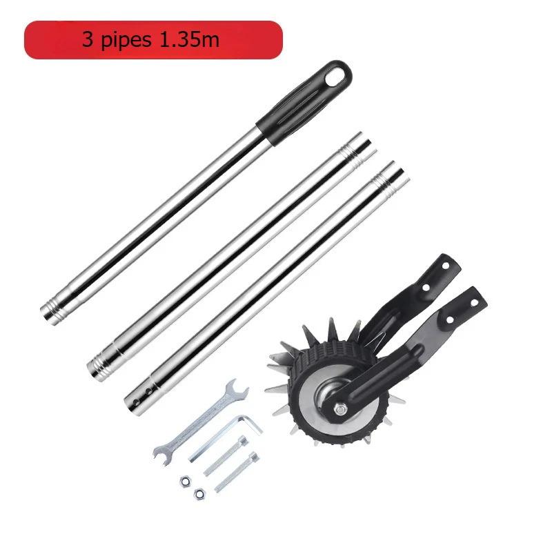 Manual Wheel Rotary Edger Lawn Edger Trimming Grass Weed Edger with Cushion Grip for Garden Sidewalks Driveways and Landscaping
