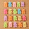 20pcs 19*11mm Cute Gummy Bear Charm Pendants for Necklace Earrings DIY Jewelry Making Accessories Supplies