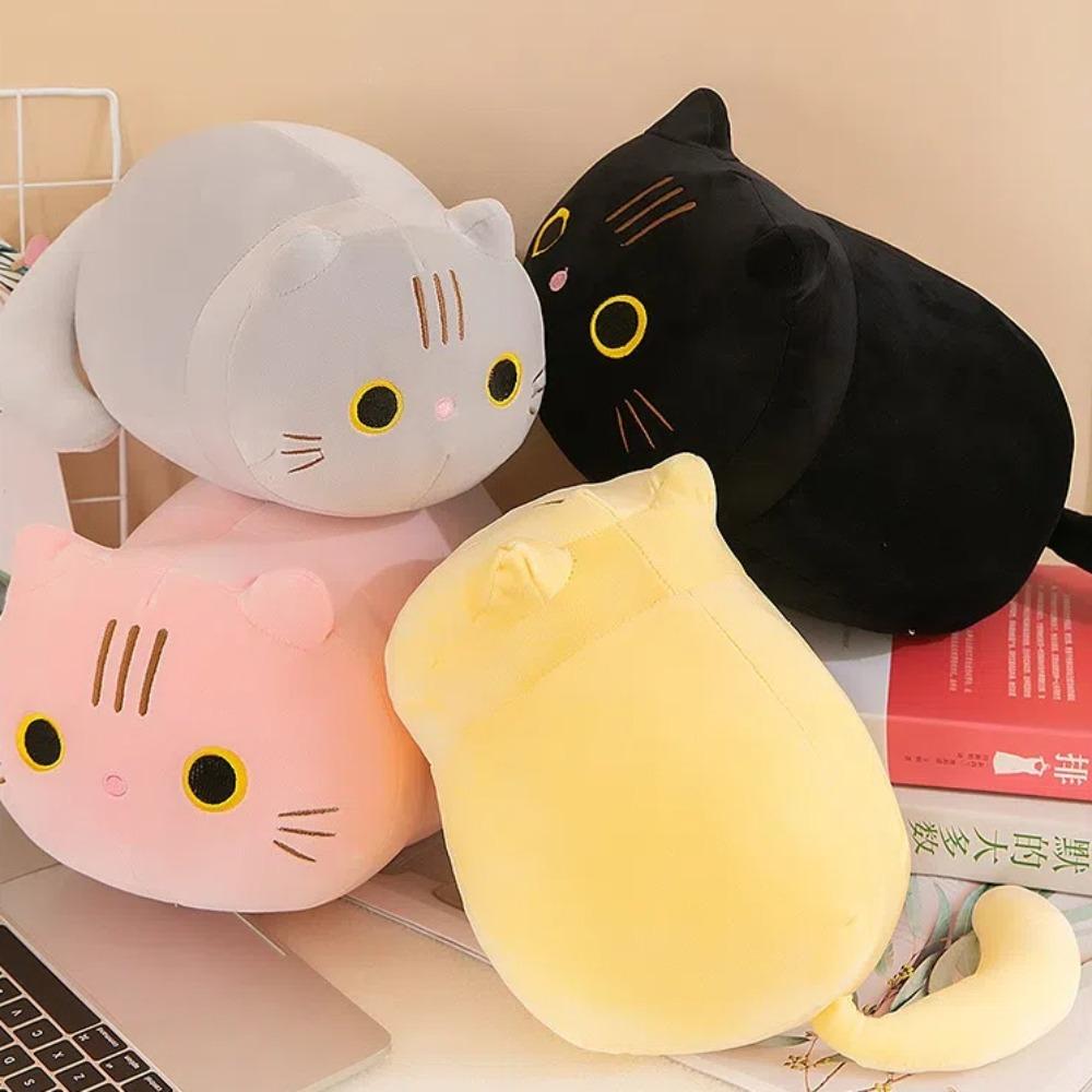 Soft Cute Cat Plush Cat Toy Stuffed Animal Gifts Cat Pillow Home Decor Sofa Cushion Home