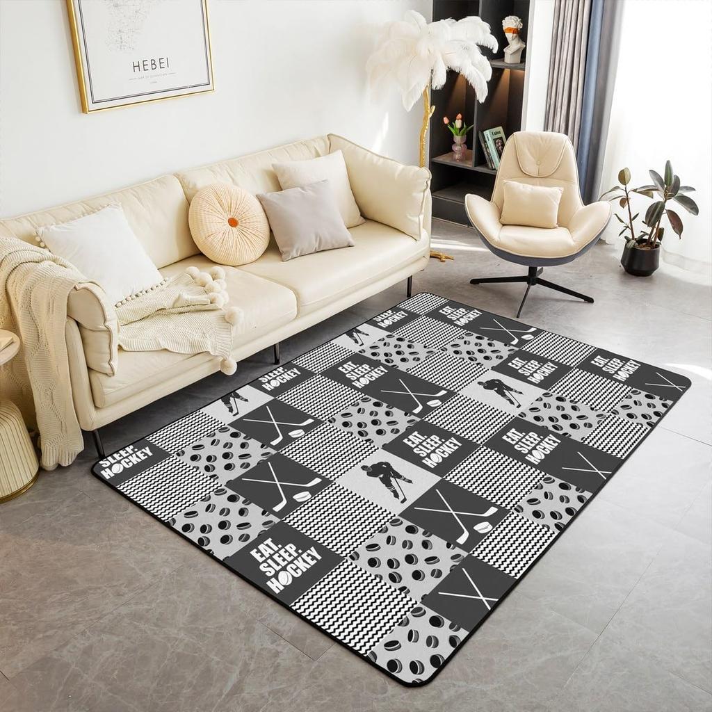 Feuerwehrauto Rennwagen Rutschfester Teppich Jungenzimmer Kinder Spiel Bodenmatte Fußballmuster Waschbarer Bodenteppich Heimdekoration