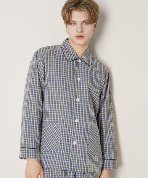 [BYC] Brushed Cotton Unisex Pajama Set Blue [Shipped from Korea] 100% Authentic