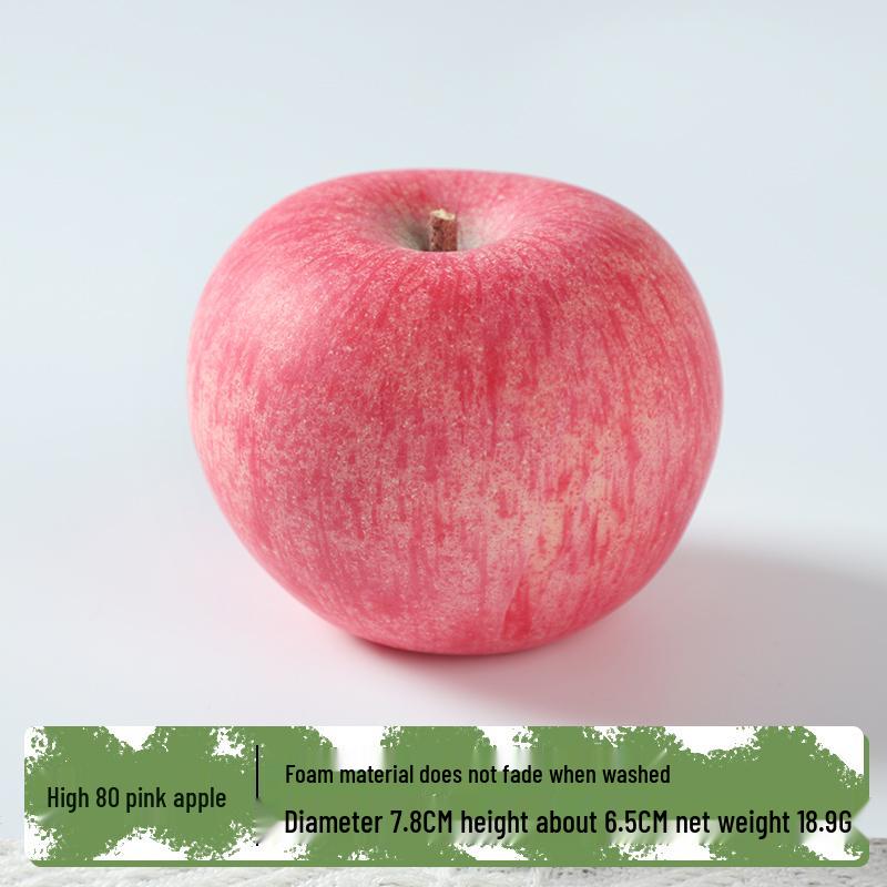 Plastic Apple Fruit and Vegetable Teaching Aid Prop Figurine for Early Education Display