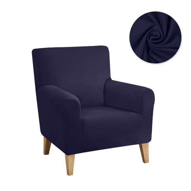 Wasserdichter Stoff-Einzelsofabezug, karierte Elastizität, Anti-Rutsch-Bezüge für Sessel, Einzelstuhlbezug für Zuhause und Wohnzimmer