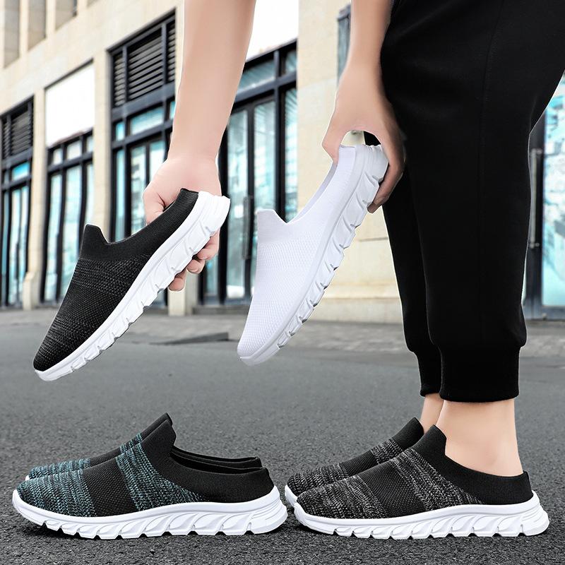 Men's Sports and Leisure Lightweight Comfortable Non-slip Soft Elastic Breathable Thick Bottom Heightening Fashion Outdoor Commuting Shoes