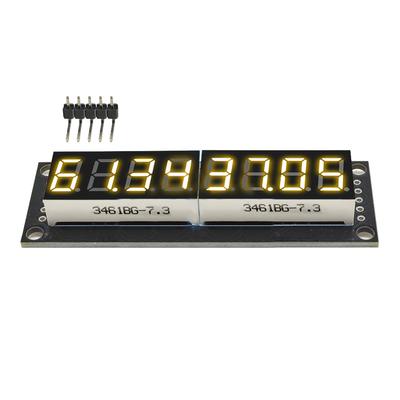 Digitales Röhrenanzeigemodul 8 Ziffern 7 Segment LED 5V 0,36in 74HC595 Gelbe Anzeige