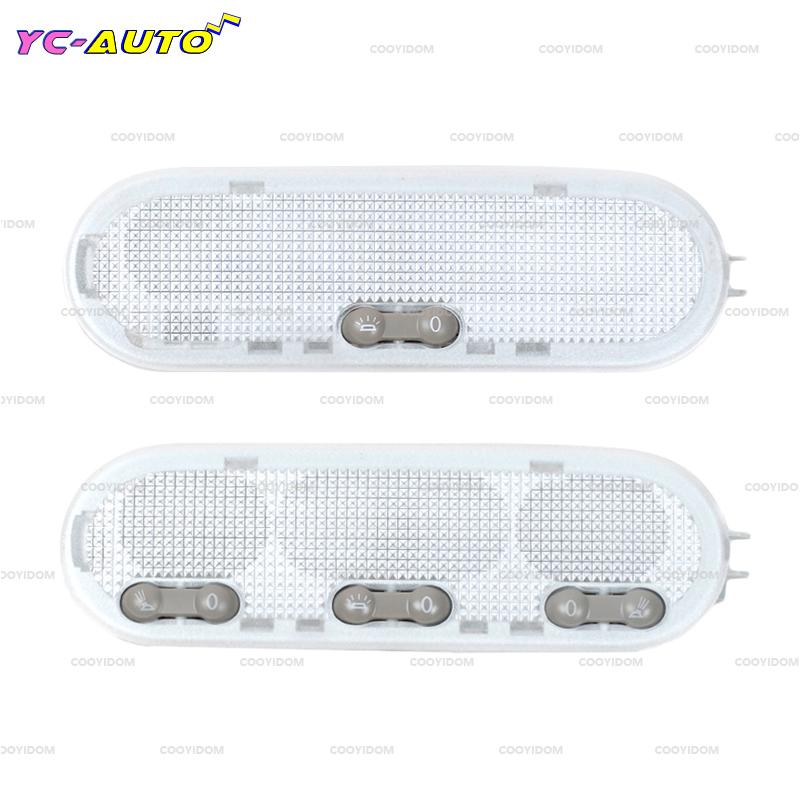 1PCS 3-Botton Car Interior Dome Reading Light Ceiling Lamp For Nissan Qashqai Sunny Micra / March Renault Dacia