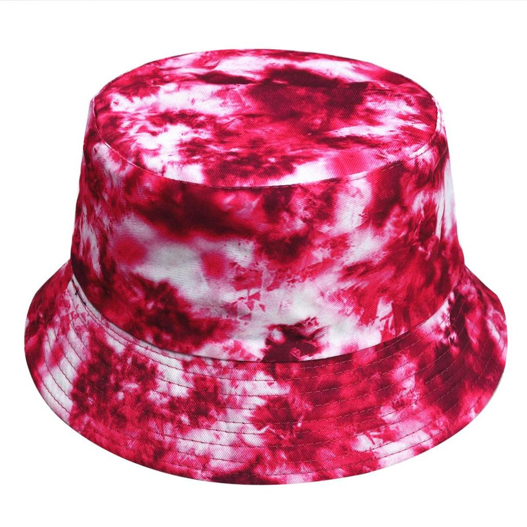 Europejsko-Amerykański Kapelusz Bucket Tie-Dye Chroniący Przed Słońcem: Dwustronny Design Graffiti dla Mężczyzn i Kobiet